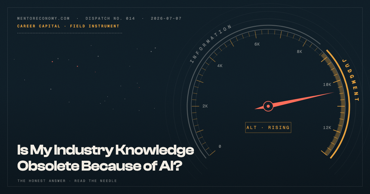 Is My Industry Knowledge Obsolete Because of AI? Here's the Honest Answer