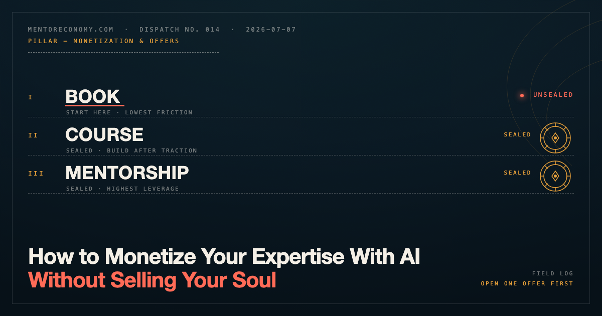 How to Monetize Your Expertise With AI (Without Selling Your Soul)
