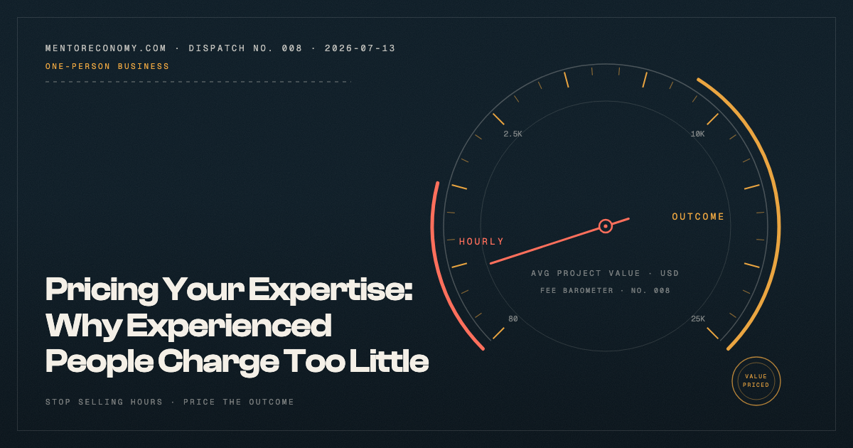 Pricing Your Expertise: Why Experienced People Charge Too Little